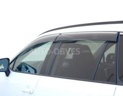 Дефлекторы на окна ветровики Toyota Rav4 2019-… - тип: с хром молдингом фото 0