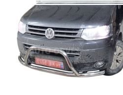 Front bumper protection VW T5 2010-2015 - type: Caravelle, Multivan, Transporter фото 0