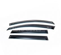 Wind deflectors Volkswagen Passat B6 - type: with chrome molding sw фото 0
