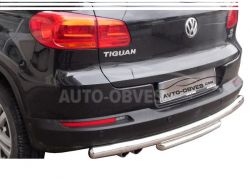 VW Tiguan rear bumper protection фото 0