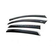 Вітровики з хромованим молдингом Volkswagen Golf 5 hb - тип: 4 шт фото 0