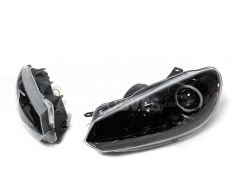 Передня оптика Volkswagen Golf 6 - type: black led фото 0