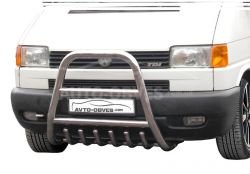 High bull bar VW T4 Transporter, Caravelle - type: up to the hood фото 0