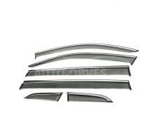 Вітровики Volkswagen Tiguan 2016-2023 - тип: з хромом long фото 0