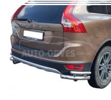 Volvo XC60 rear bumper protection - type: double corners фото 0