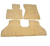 Floor mats BMW X6 E71 2008-2014 - material: - pile, beige, type: premium фото 0