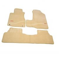 Floor mats Honda CRV 2007-2012 - material: - pile, beige, type: premium фото 0