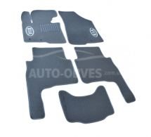 Floor mats Kia Sorento 2010-2012 - material: - pile, 5 seats color: gray фото 0