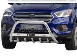 Bull bar Ford Kuga 2017-2020 - type: with logo фото 0