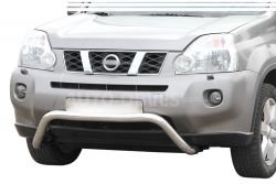 Front bumper protection Nissan X-Trail t31 2007-2014 - type: U-shaped фото 0