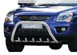 Front bar Kia Sportage 2005-2009 - type: without jumper фото 0