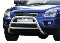 Front bar Kia Sportage 2005-2009 - type: 2 jumpers фото 0