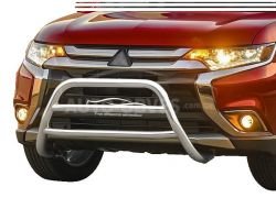 Bull bar Mitsubishi Outlander 2015-2020 - type: 2 jumpers фото 0