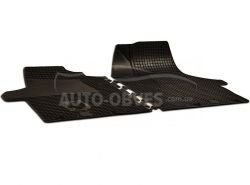 Rubber floor mats VW T6, 2 pcs фото 0