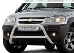 Chevrolet Niva bull bar - type: without grill фото 0