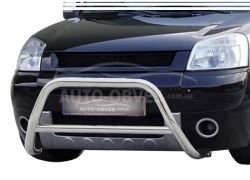 Front bar Peugeot Partner 2002-2007 - type: without grill фото 0