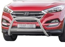 Front bar Hyundai Tucson 2019-2021 - type: without grill фото 0