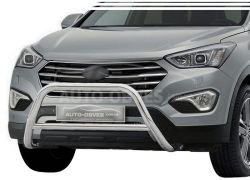 Кенгурятник Hyundai Santa Fe 2013-2016 - тип: без гриля фото 0