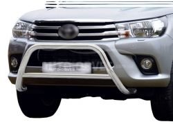 Кенгурятник Toyota Hilux 2015-2020 - тип: без гриля фото 0