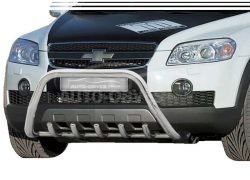 Bull bar Chevrolet Captiva 2006-2011 - type: without jumper фото 0