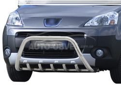 Front bar Peugeot Partner 2008-2014 - type: without jumper фото 0
