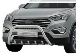 Front bar Hyundai Santa Fe 2013-2016 - type: without jumper фото 0