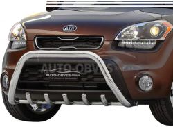 Front bar Kia Soul 2009-2014 - type: without jumper фото 0