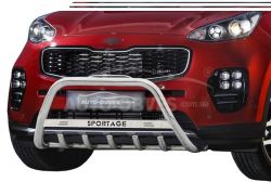 Bull bar Kia Sportage 2019-2021 - type: with logo фото 0