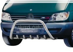 Bull bar Mercedes Sprinter 2000-2006 - type: without bridge фото 0
