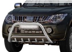 Кенгурятник Mitsubishi L200 2015-2018 - тип: без перемычки фото 0