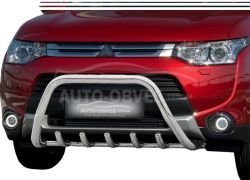 Кенгурятник Mitsubishi Outlander 2013-2015 - тип: без перемычки фото 0