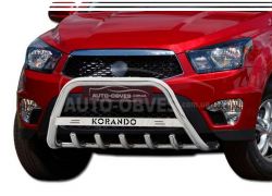 Кенгурятник Ssangyong Korando Sports - тип: с логотипом фото 0