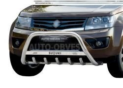 Кенгурятник Suzuki Grand Vitara 2012-2019 - тип: с логотипом фото 0
