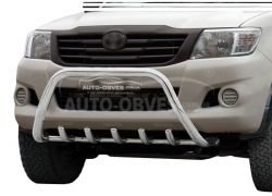 Front bar Toyota Hilux 2012-2015 - type: without jumper фото 0