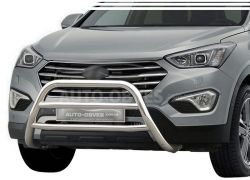 Кенгурятник Hyundai Santa Fe 2013-2016 - тип: на 2 перемички фото 0