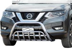 Front bumper bar Nissan Rogue 2013-2020 - type: double фото 0