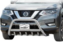 Front bumper bar Nissan Rogue 2013-2020 - type: regular фото 0
