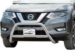 Front bumper bar Nissan X-Trail 2017-2021 - type: without grill фото 0