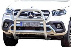 Bull bar high Mercedes X class 2017-... - type: without grill фото 0