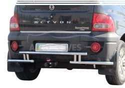 Rear bumper protection Ssangyong Actyon 2006-2010 фото 0