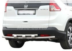 Захист заднього бампера Honda CRV 2013-2016 - тип: модельний, з пластинами фото 0