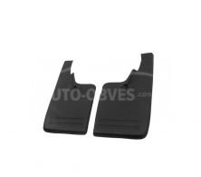 Mud flaps Volkswagen Amarok 2011-2015 -type: rear 2pcs, medium quality, without fasteners фото 0