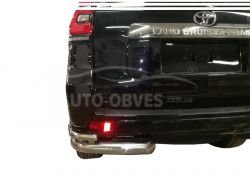 Rear bumper guard Toyota Prado 150 2018-... - type: double corners фото 0