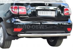 Rear bumper protection Nissan Patrol 2014-... - type: single pipe, on order 5-7 days фото 0