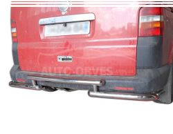 Rear bumper guard VW T5 - type: cut with pipe photo 0