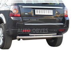 Land Rover Freelander II rear bumper protection - type: double, 5-7 days фото 0
