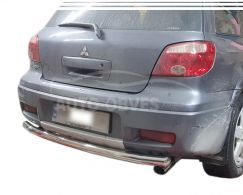 Mitsubishi Outlander rear bumper protection - type: single pipe фото 0