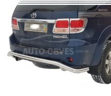 Toyota Fortuner rear bumper protection - type: pipe фото 0