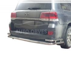 Rear bumper guard Toyota Land Cruiser 200 2019-2021 - type: Executive package фото 0