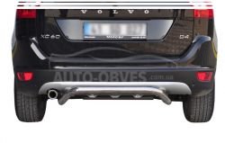 Rear bumper protection Volvo XC60 - type: U-shaped фото 0